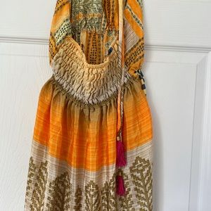 SOLD - Ocean Queen silk dress